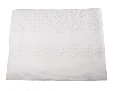 Roberta Roller Rabbit Weiß Baumwolle Cut Out King Bedcover 100% Cotton NEU $325