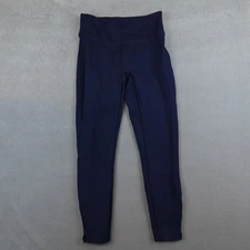 SPANX Ponte Ankle Leggings Navy Blue Skinny Size Small Shaping