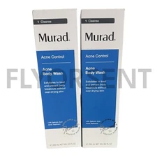 X2  Murad Acne Control Acne Body Wash 250ml/8.5oz NIB EXP