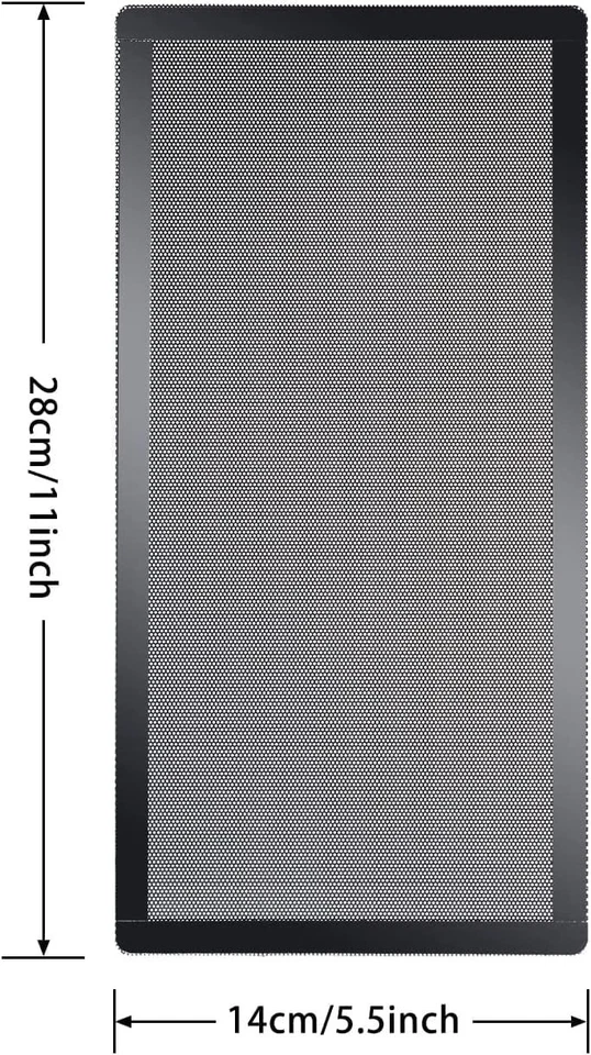 Paquete de 4] Filtro de malla antipolvo para carcasa de PC 280x140 mm, marco magnético ventilador de computadora malla antipolvo Foto 2 de 4