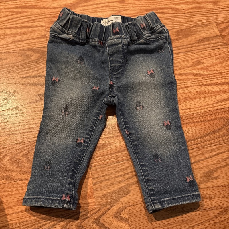 BabyGAP Disney Minnie Mouse Jeans, Size 12-18 Months, Excellent Condition, SFH