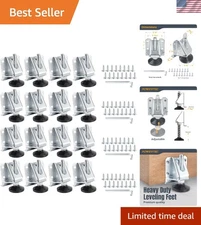 Heavy Duty Leveling Kit: 16 Leg Levelers & Assembly Hardware Included