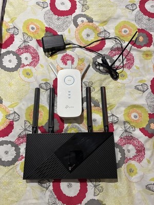 TP-Link AX3000 WiFi 6 Router (Archer AX55) with RE450 AC1700 Repeater