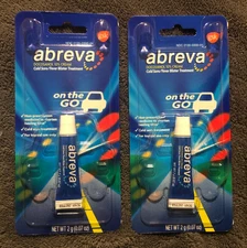 New Lot Of 2 Tubes Abreva On The Go Cold Sore Fever Blister Treatment 2gx2 2027