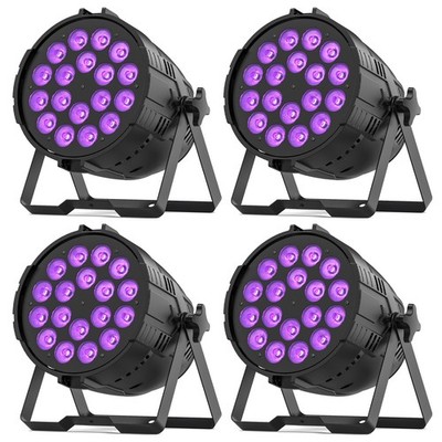 UKING 360W DMX RGBL 18 LED Wash Par Fixture Stage Lights Disco Party Disco Show