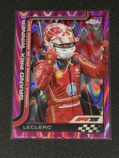2025 Topps Chrome F1 Grand Prix Winner Charles Leclerc Pink Refractor /250