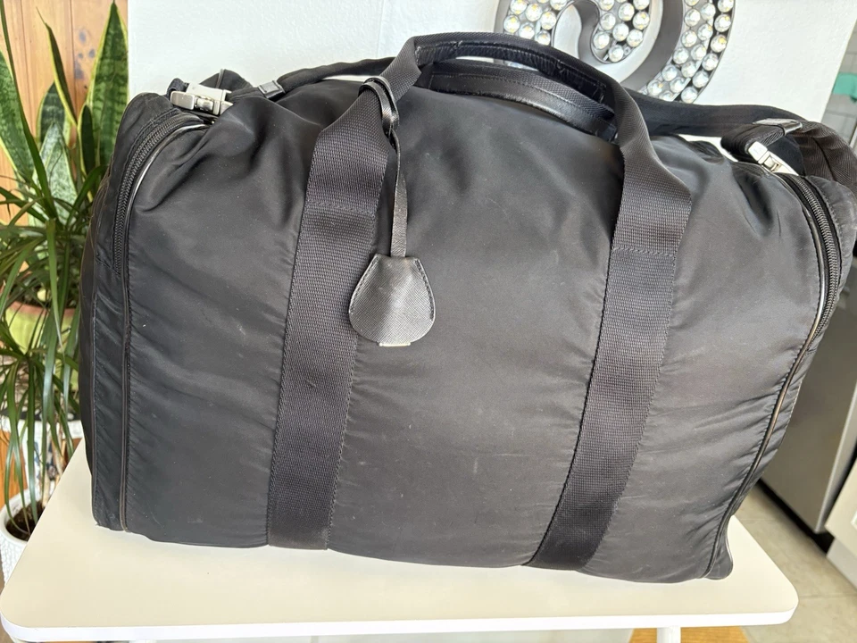 “Prada” Duffel Bag  & Lock & key - Image 4 of 4