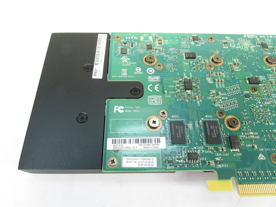 Puerto de pantalla de tarjeta gráfica NVidia NVS 810 x8 4 GB DDR3 699-5G201-0500-110 Foto 3 de 3