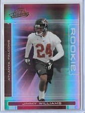 RARE 2006 ABSOLUTE ~ JIMMY WILLIAMS ROOKIE CARD #198 ~ 001/999 ~ UNIQUE BOOKEND. rookie card picture