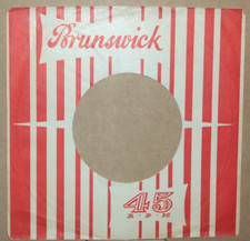 "Brunswick","Company Sleeve","Original","45rpm",7inch","Record",Vintage,   ;0>