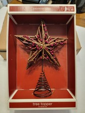 birchwood Chalet Tree Topper Vintage Rustic From 2009. New In Original Box. 12 "