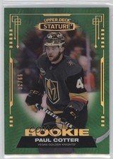 2021 Upper Deck Stature Rookies Green Photo Variant 30/66 Paul Cotter #166 17kt