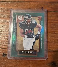 2013 Elite Zach Ertz Football Green Parallel Rookie Card # 043/199 - Eagles. rookie card picture