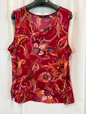 NEW IMAN Global Chic HSN Size 2X Plus multicolor print tank top NWT