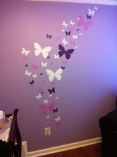 Butterfly Wall Decals Teen Girls Wall Stickers Art for Bedroom Kids Room Decor N
