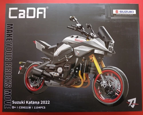 Cada C59021W Suzuki Katana Motorrad 1 Zu 6 Klemmbaustein Brick Set Bausatz