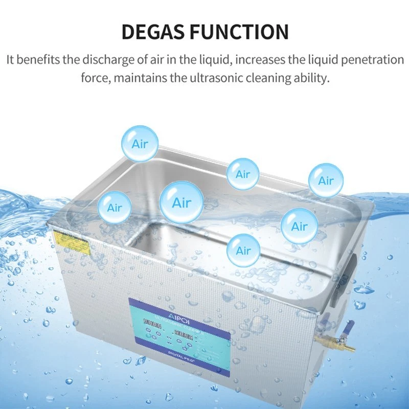 Digital Ultrasonic Cleaner Ultra Sonic Bath Cleaning Tank Stainless Timer Heater - image 3 of 4