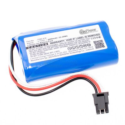 3,7V Akku Li-Ion für Wolf Garten Power 80 plus P530 - Accu BS80 - 6000mAh