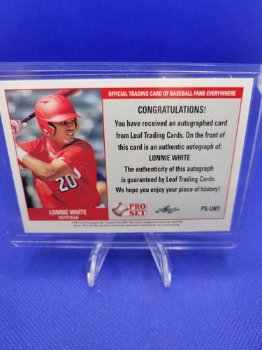 LONNIE WHITE - 2021 LEAF PRO SET Rookie AUTO XRC - Picture 2 of 2