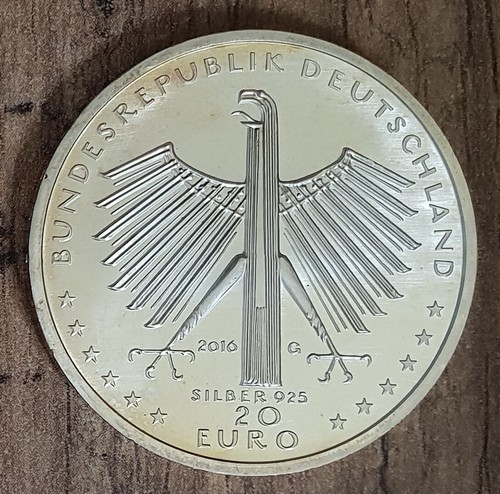 20 Euro 925er Sterling Silbermünzen Deutschland bankfrisch bfr. - zur Auswahl ! - Bild 14 von 43