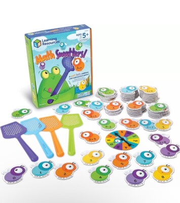 Learning Resources Math Swatters Addition & Subtraction Game - 99 Pieces, Age 5+