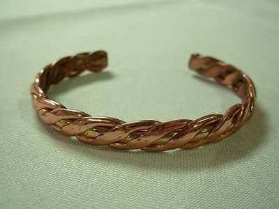 SERGIO LUB BRAIDED CUFF BRACLET ~ NON MAGNETIC ~ SIGNED