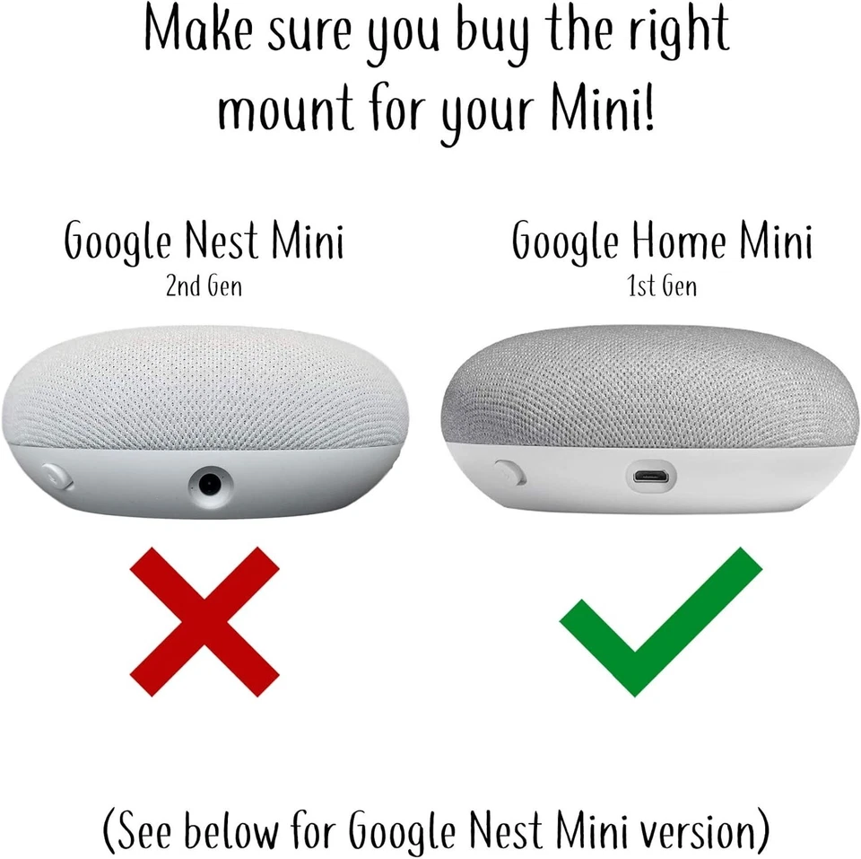 Versatile Wall Hanger Stand for Google Home Mini - Fits Any Outlet Configuration - Image 4 of 4