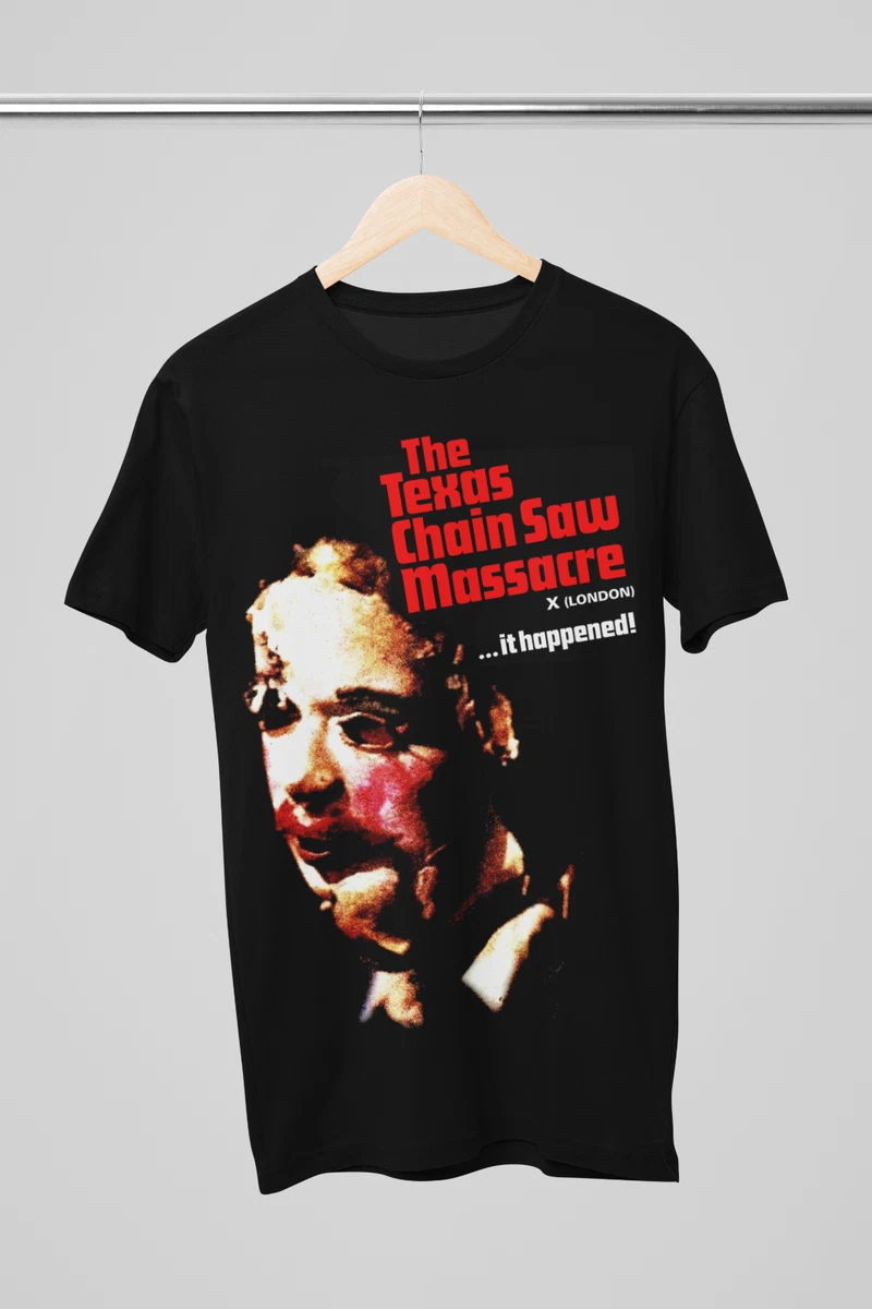 T-shirt Texas Chainsaw Massacre – Jaune, Motif Leatherface – Neuf Avec étiquette – Taille Homme