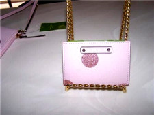 Kate Spade Wallet Haven Lane Graham Glitter Pink Card Case WLRU2692 NWT
