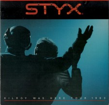 STYX 1983 KILROY WAS HERE U.S. TOUR CONCERT PROGRAM BOOK / TOMMY SHAW / VG 2 NMT