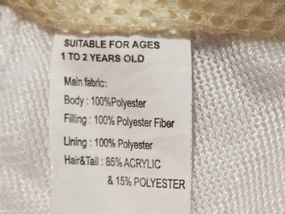 Fantasia infantil de Halloween unicórnio branco rosa com zíper tamanho 1 a 2 anos - Imagem 4 de 4