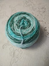  1 Cake Lion Brand Mandala Ombre Yarn, Zen 217, Blue Aqua Green,