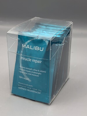 Lot 12 Miracle Repair Wellness Reconstructor by Malibu C 12G Each packet