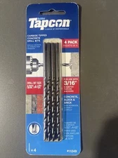 (4-Pk) Tapcon Concrete Bit 5/32" x 4-1/2" 11249