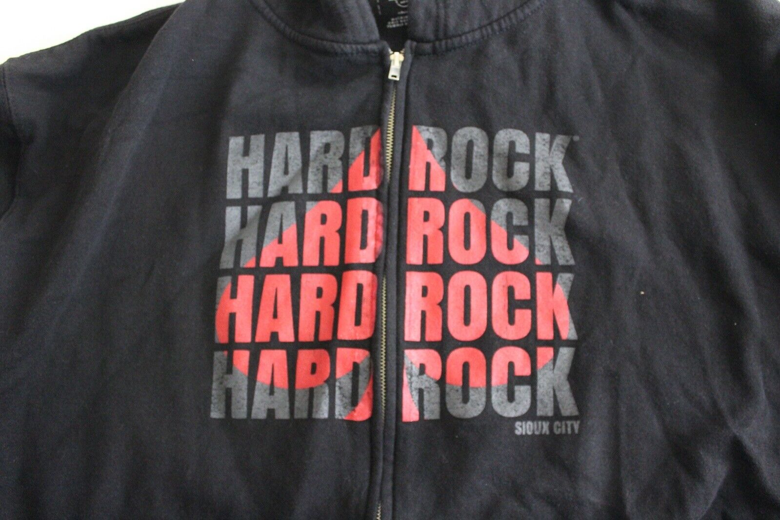 Hard Rock Cafe Sioux City Zippered Hoody SWEATER … - image 1