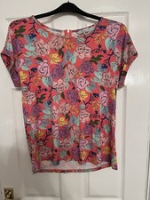 Women’s Peacocks Short Sleeve Top Size 18 Excellent Condition Hardly Worn