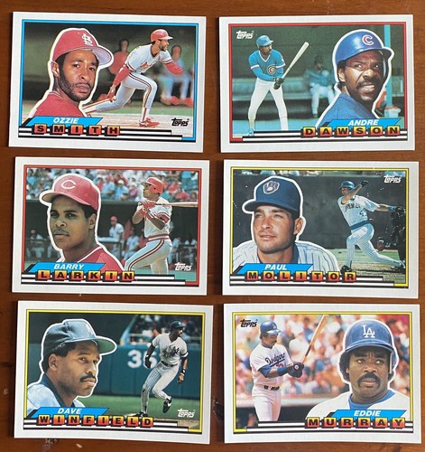 1989 1990 Topps Big HOF Lot x32 BOGGS BIGGIO WINFIELD MURRAY SANDBERG YOUNT + - Picture 2 of 7