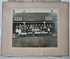 Vintage antique ca 1900s football team group photo