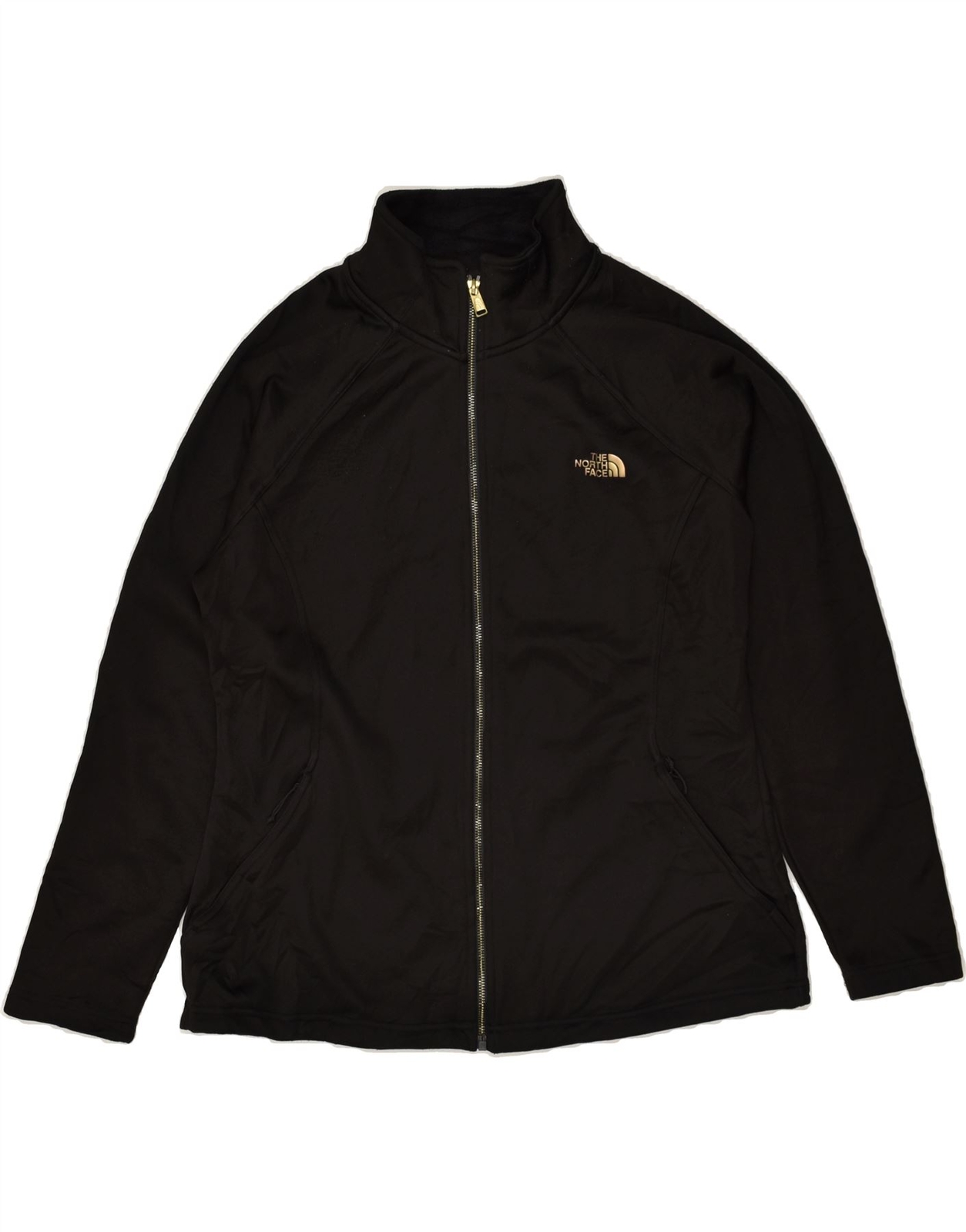 THE NORTH FACE Mujer Chándal Chaqueta Top Reino Unido 18 XL Negro Poliéster AS73