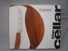New in Box The Cellar 3 Pc Cheese Board Set Charcuterie Snacks