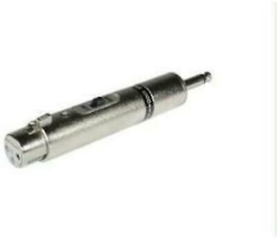 C2G/Cables to Go 40667 XLR Switchable Xform Female to 6.3mm Male Adapter (Metall