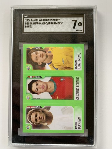 2006 Beckham/Ronaldo/Zlatan Panini World Cup Candy SGC