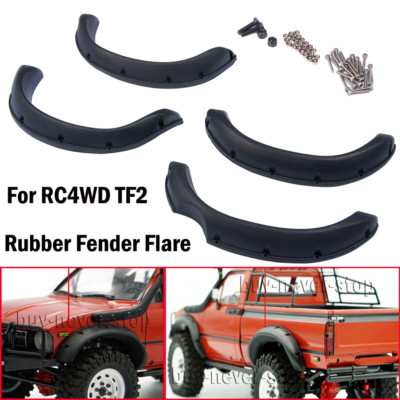 1Set Rubber Fender Flare Mud Guard for 1/10 RC Crawler RC 4WD TF2 Tamiya Hilux