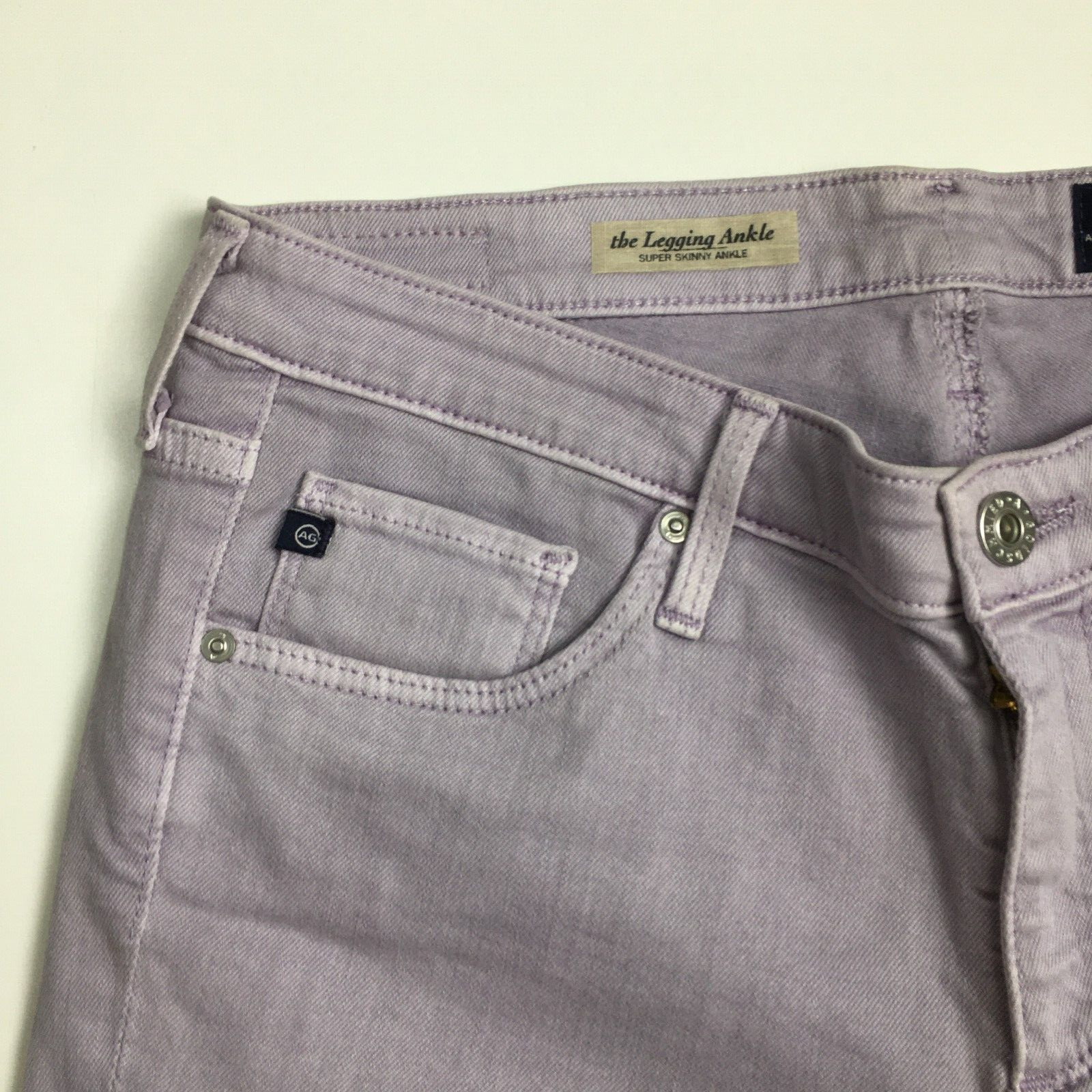 AG ADRIANO GOLDSCHMIED Womens sz 30R Purple The Legging Super Skinny Ankle Jeans thumbnail 5