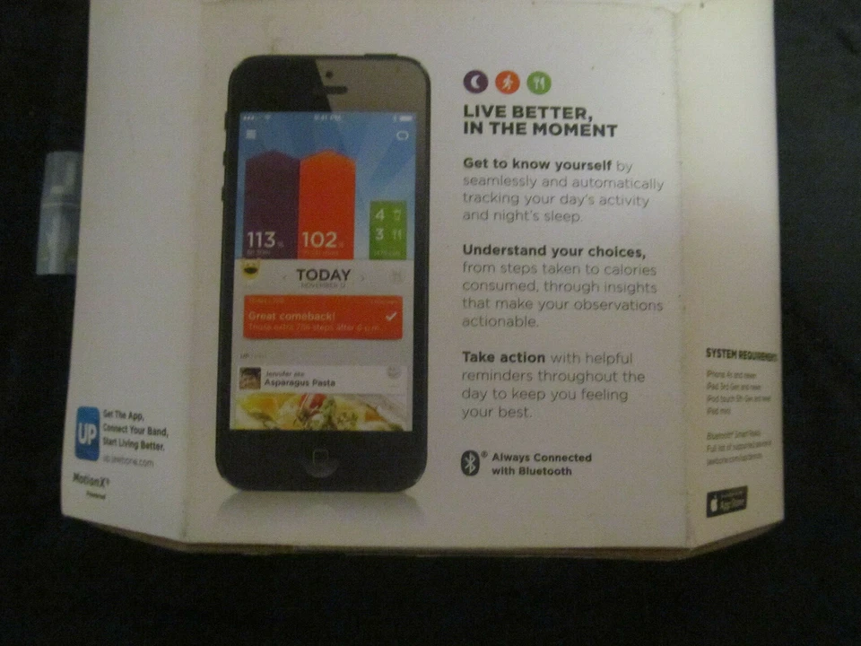 Rastreador de actividad física nuevo OEM UP 24 *Onyx iOS y Android Foto 4 de 4