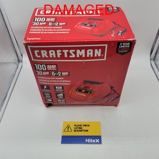 CRAFTSMAN 6A Car Battery Charger/100A Engine Starter 6 in 1 [CMXCESM253] READ