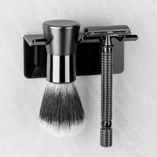 Safety Razor Holder for Shower Wall, Self Adhesive Razor and Brush Stand for ...