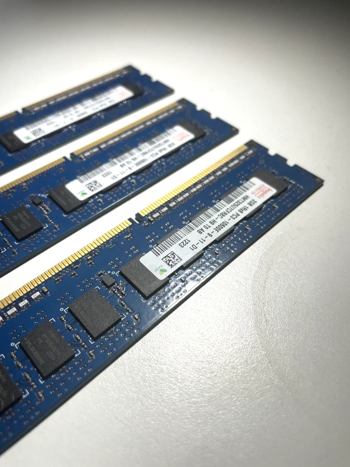 HYNIX 2GB 1RX8 PC3-10600E-9-12-D1 HMT325U7CFR8C-H9 TO AB - USED x6 - Image 3 of 3