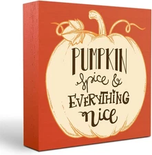 Rustic Fall Decor Pumpkin Spice & & Everything Nice 