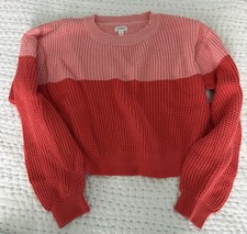 Girls Gymboree Pink & Coral Color Block Sweater. Size XL (14). 100% Cotton. NWOT